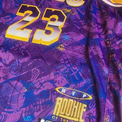 Nike Lebron James Lakers Jersey King MVP Rookie of Year DA6951-504 Size XL