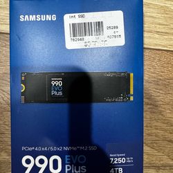 new sealed Samsung 990 EVO Plus SSD 4TB
