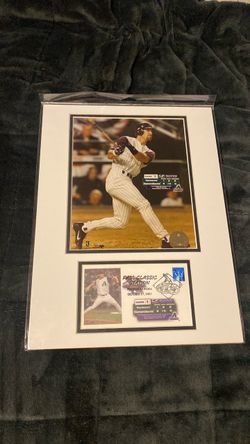 2001 World Series Game 1 Matted Photo Display