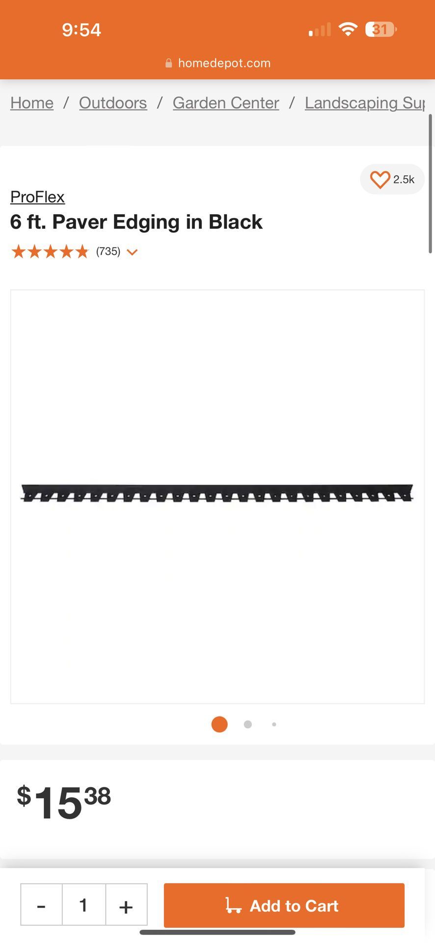 Paver Edging Proflex
