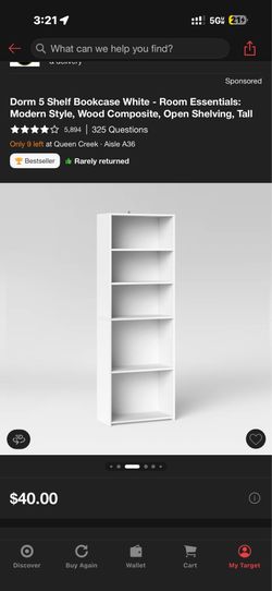 2 Target Dorm BookCases