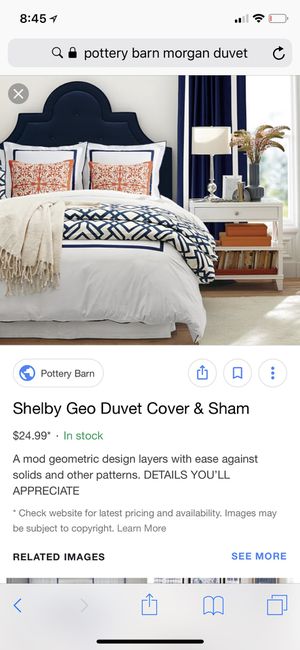 Pottery Barn Morgan Duvet Full Or Queen For Sale In Cary Nc