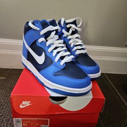 Nike Dunk High Blue & White
