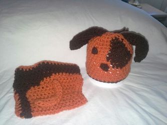 Crochet hats and diaper covers