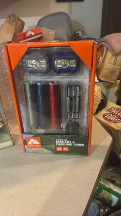 Ozark Trail 5-Piece LED Headlamp & Flashlight Combo