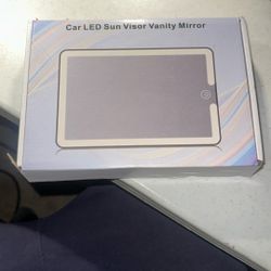 Car Sun Visor With 3 Different LED Changing Lights, Charging Cable Included 