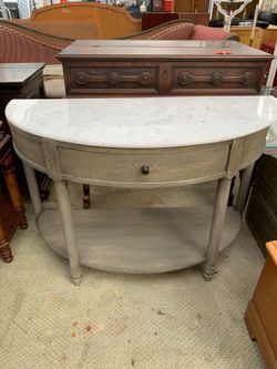 Pottery Barn Alexandra Marble Style Console Table $300 OBO!