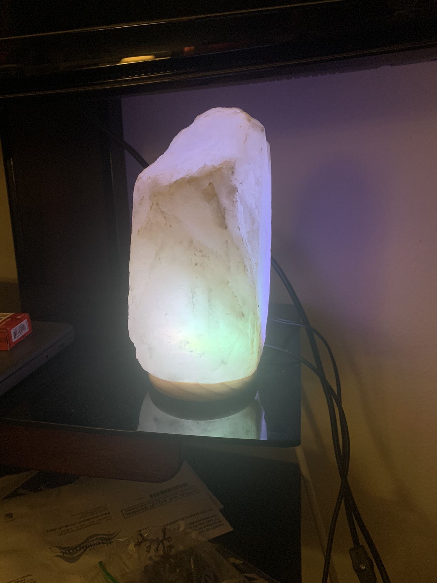 color changing salt lamp