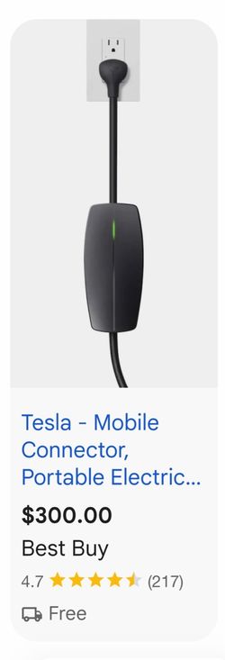 Tesla mobile connector