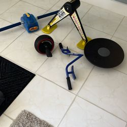 Various workout equipment for sale make offer