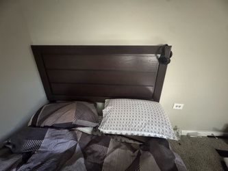 Dark Wood Bed Headboard