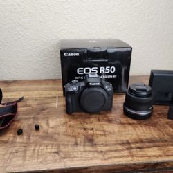 Canon EOS R50 Mirrorless Camera With Kit Lens In Original Packaging