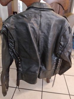 Men Leather Jacket  Hnos Solorsano  Made In Mexico Size 46