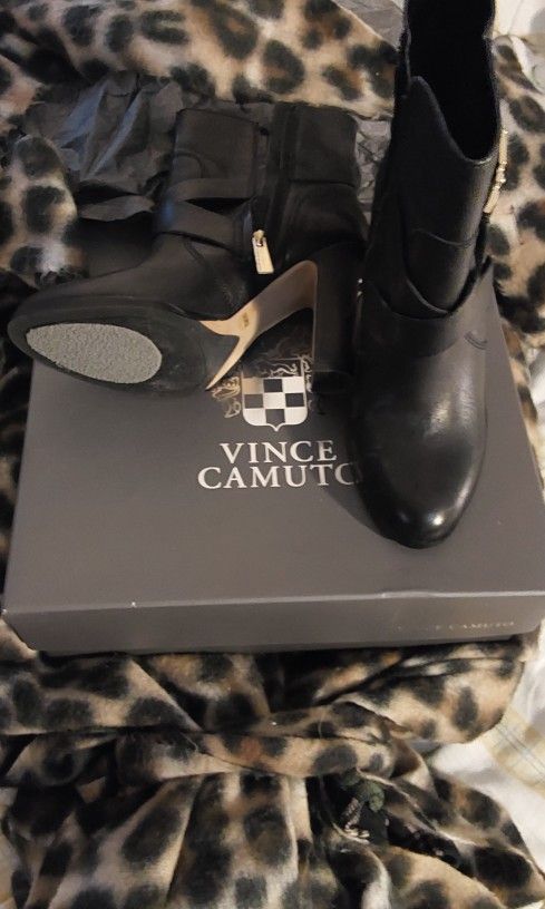 Brand New Genuine Leather High Heel Boots