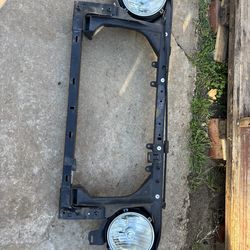 2012 jeep wrangler radiator support with headlights