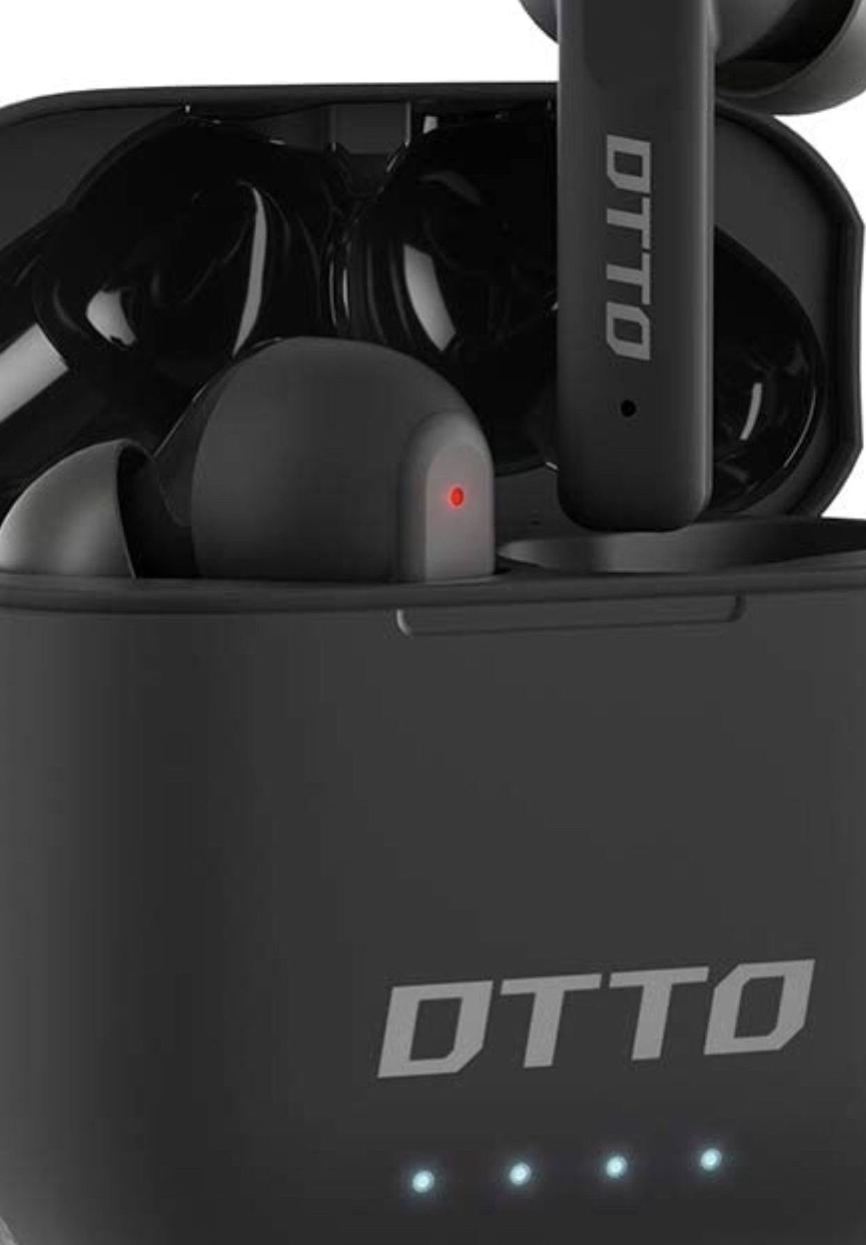DTTO J-10 Active Noise Cancelling Earbuds with 60ms Low-Latency Game Mode, Wireless Charging Case Bluetooth 5.2 Auto-Pairing Touch-Enabled Voice-Assis