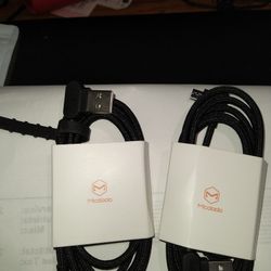 Android Charging Cable Right Angle 4ft. x2