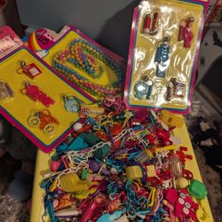 Vintage Plastic Necklace Retro Charms Lot
