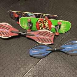 Skateboards *ripsticks are the only available ones*