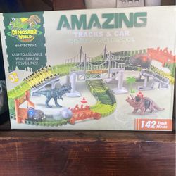 Dino world Amazing Tracks And Car