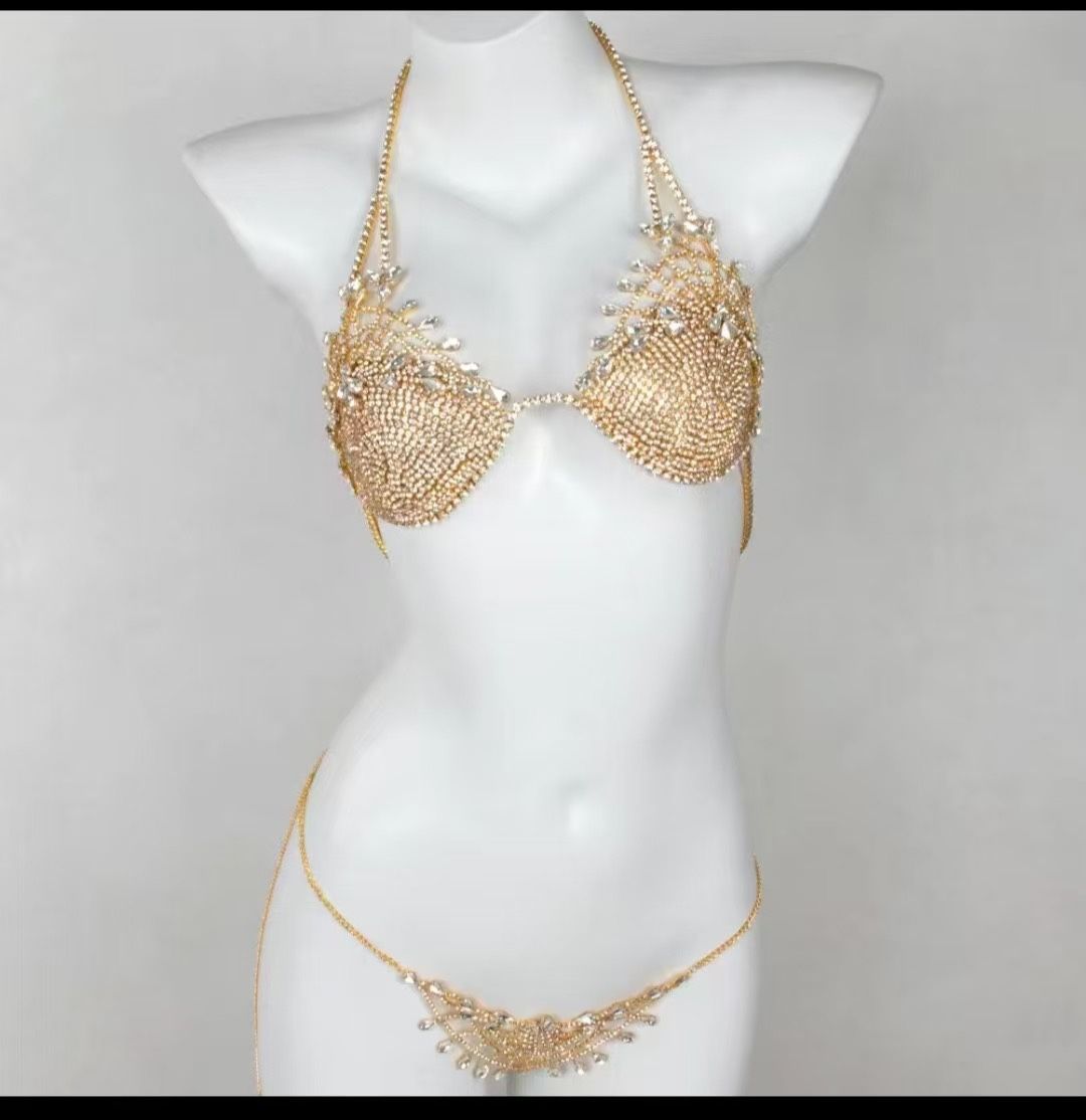 Crystals Colored Diamonds Accessory Underwear For Women