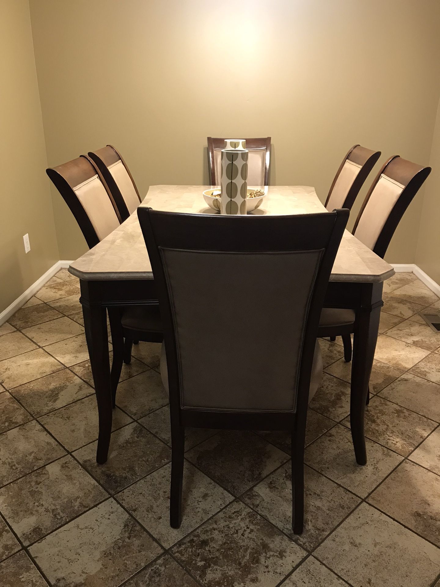 Marble Top Dining Set