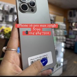 Sale: Apple iPhone 16 Pro Max 256gb Unlocked 🔓 