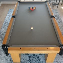 Pool Table + Rack, Chalk, Sticks,triangles