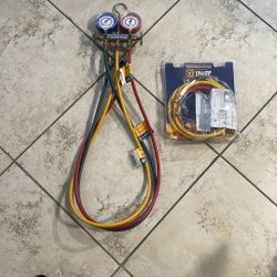 Yellow Jacket HVAC Pressure Gauges With R410a upgraded Hoses
