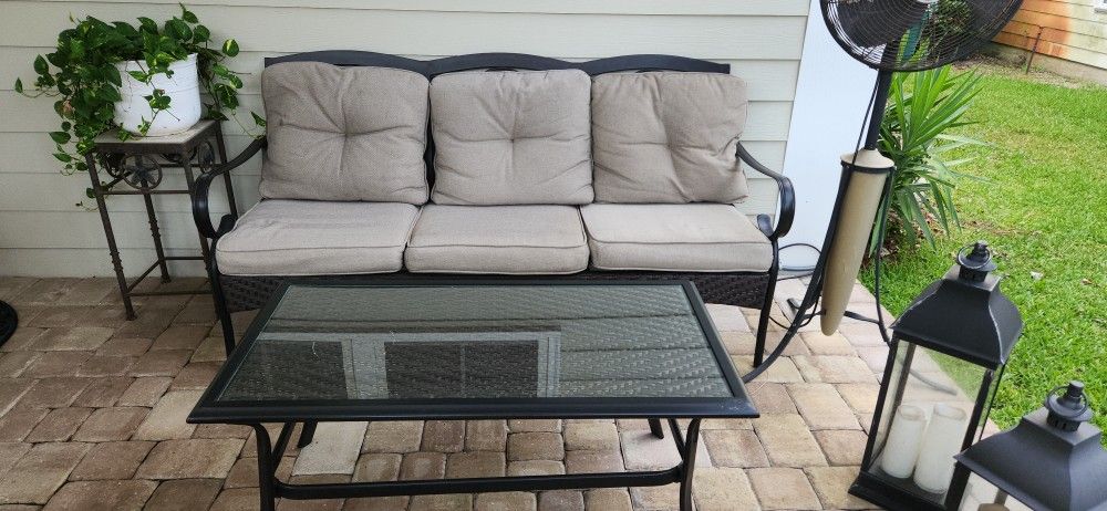 Patio Furniture Sofa & Table