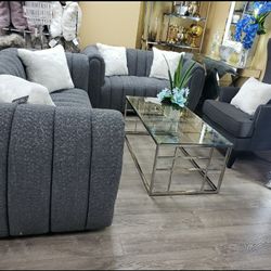 2pc Living Set Sofa And Loveseat 