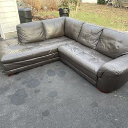 Leather Raymour Flanigan Couch For