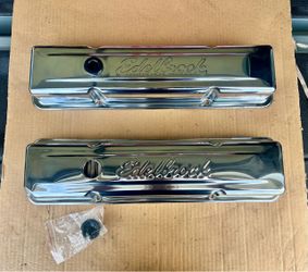 Edelbrock Chrome Valve Covers Pair