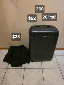 28" rolling 360 suitcase $52 
1 side damaged and musding 1 foot
24" duffle bag $23
Pick up in Harlingen, I live near Walmart
Antiques, Telephone, Flag
