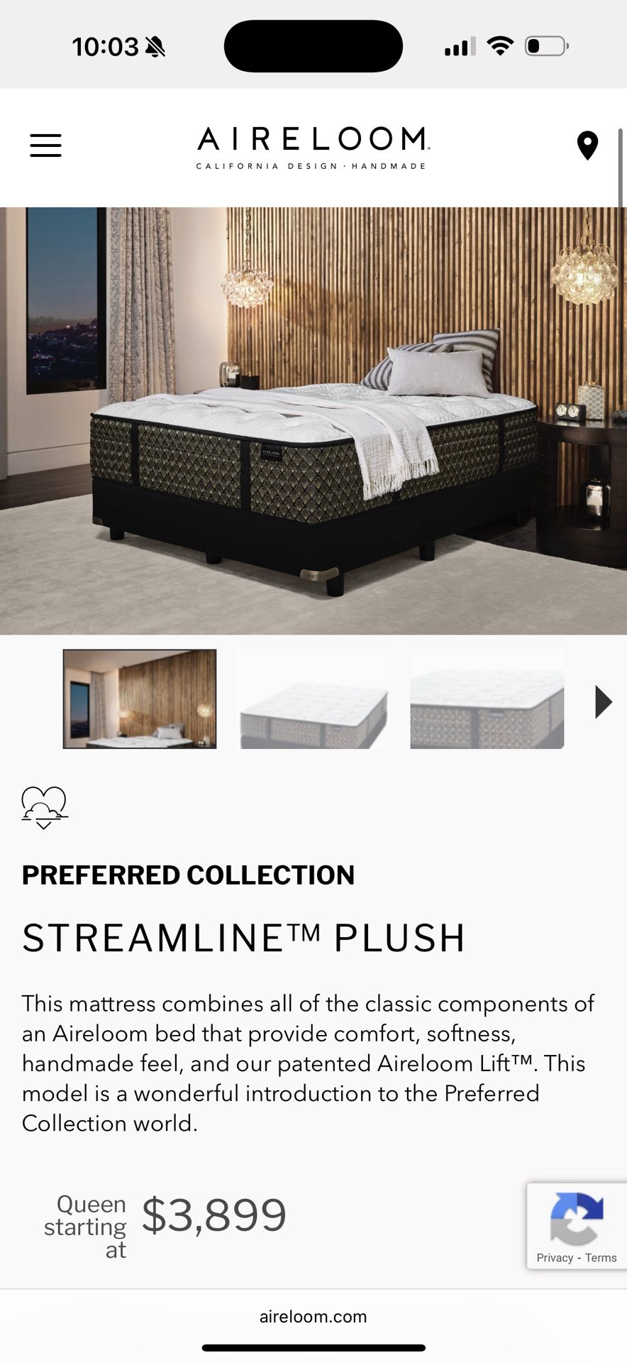 Aireloom Bay Preferred Streamline Coil-plush Queen mattress
