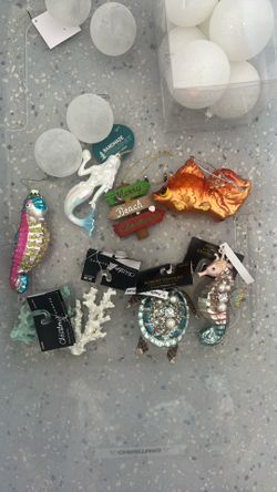 Christmas beach ornaments