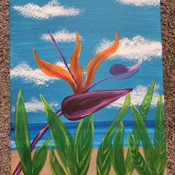 Free Birds Of Paradise Painting