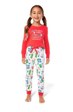 Holiday Wish List PJs for Little Girls 4 and Shi-Poo Sweetie Plush