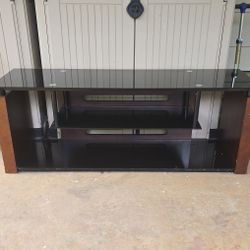 TV Stand; Glass / Wood