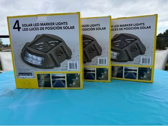 NEW (12 Total) Manor House Solar LED Marker Lights – Driveway / Deck