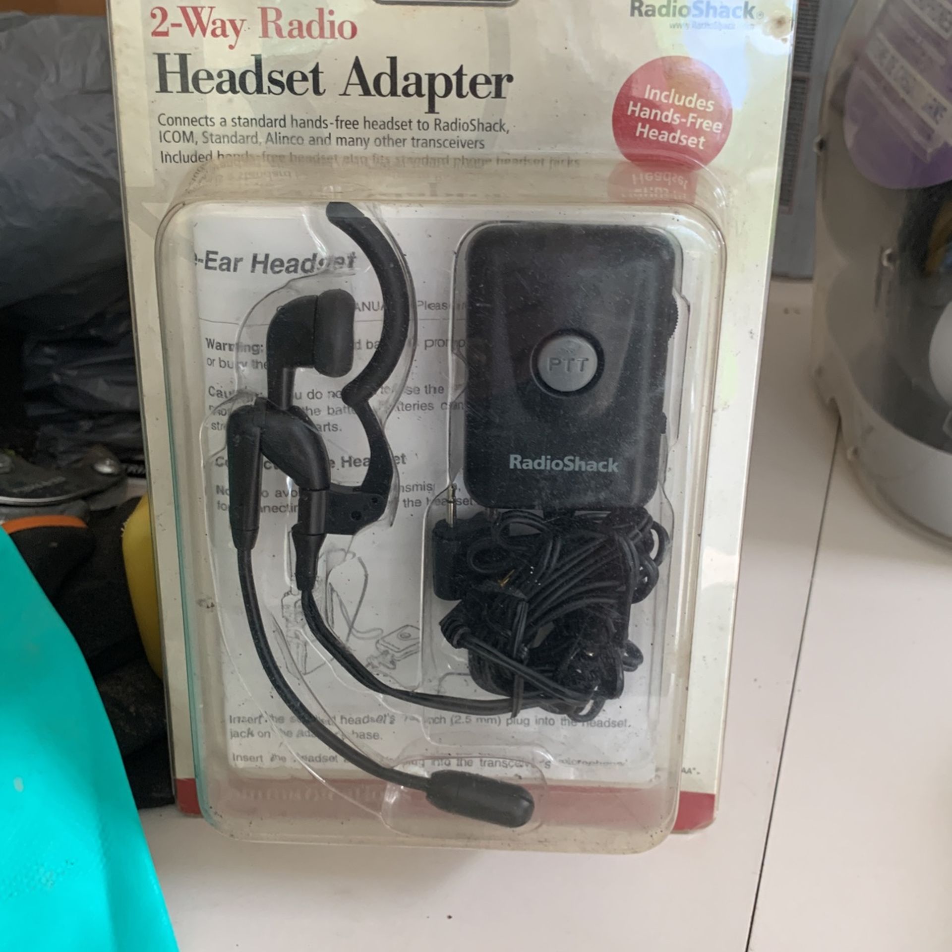 Radio Shack 2 way radio Headset adapter