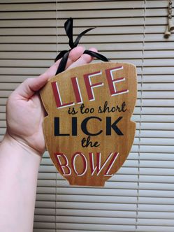 Vintage kitchen wooden sign