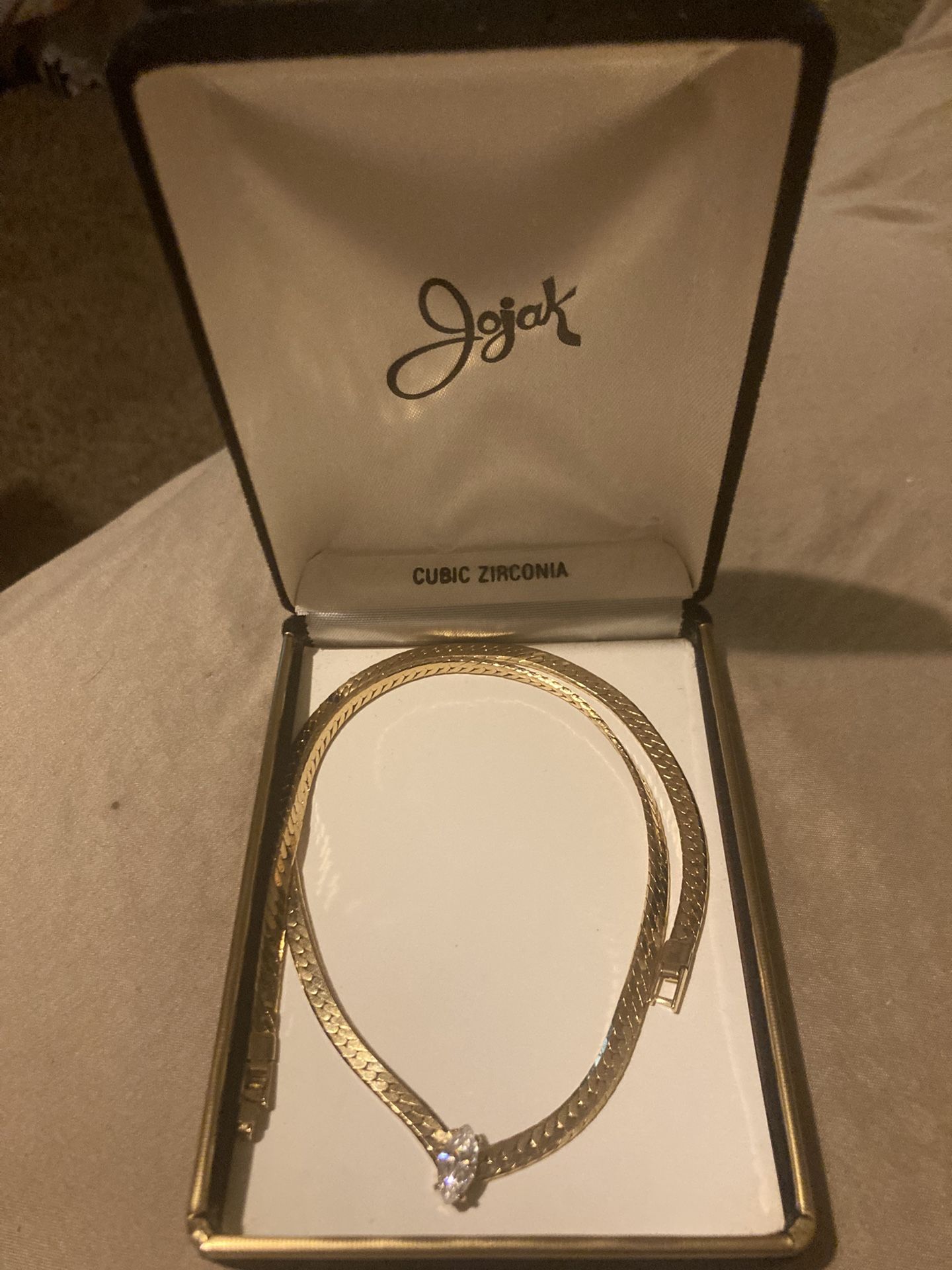 Jojak Gold Plated 1 Carat Cubic zirconia
