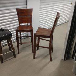 Solid Wood  Bar Height Chair Stool