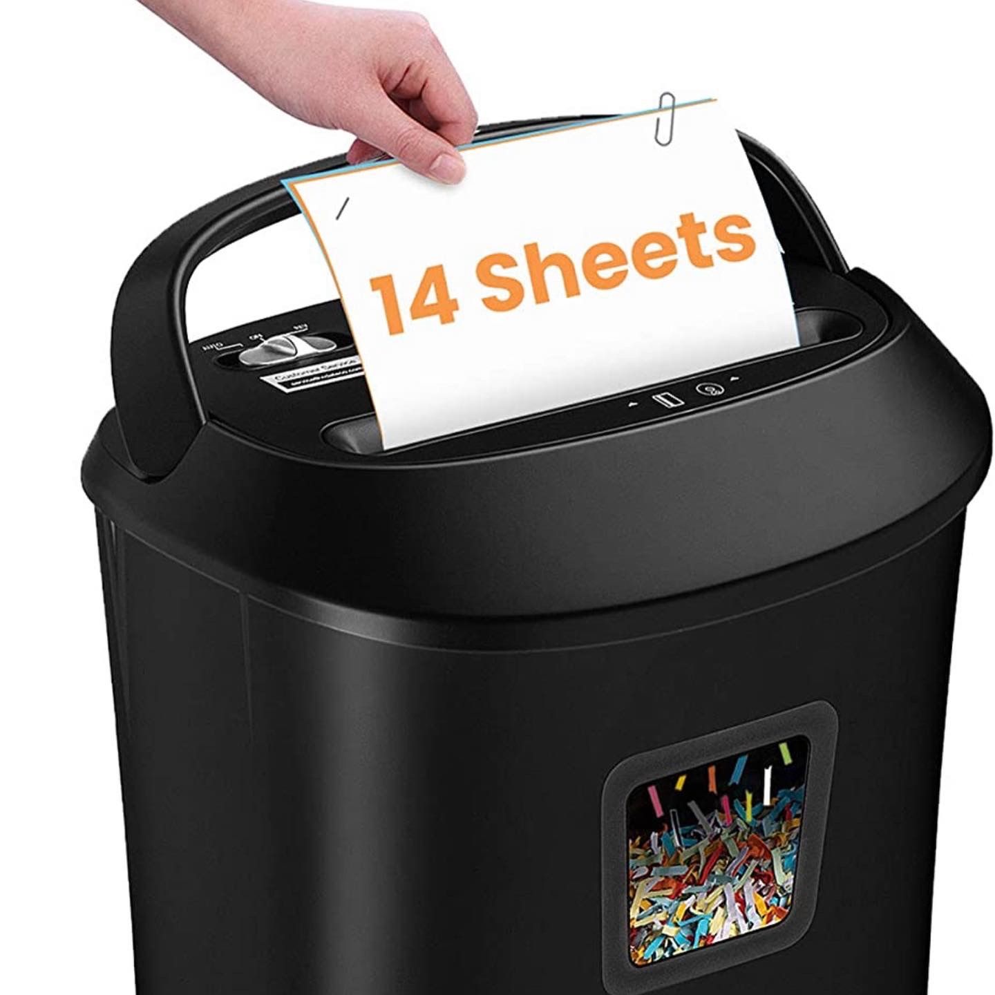 Paper Shredder,VidaTeco 14-Sheet Cross-Cut Shredder with US Patented Cutter,Also Shreds Card/CD,Heavy Duty Paper Shredder for Home Office,Durable&Fast