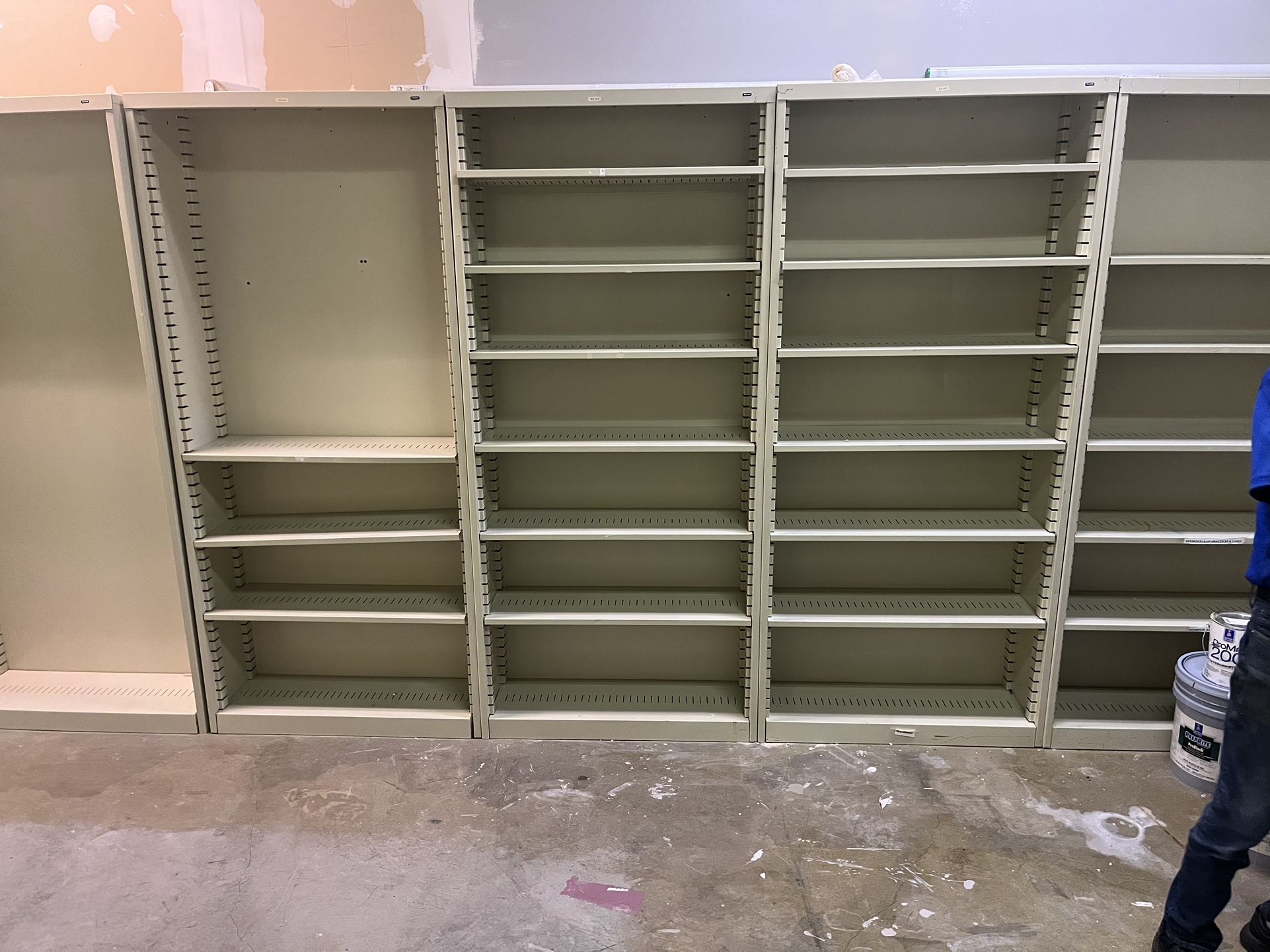 Metal Storage shelves 