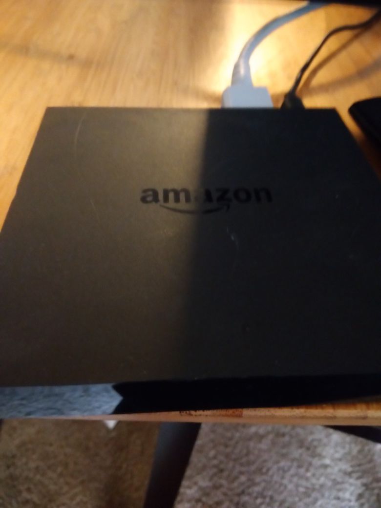 Amazon fire TV box.