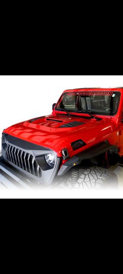 Hoods JEEP WRANGLER JL GLADIATOR JTU AVENGER style hood scoop  18 19 20 21 22 23 2018 2019 2020 2021 2022 2023 