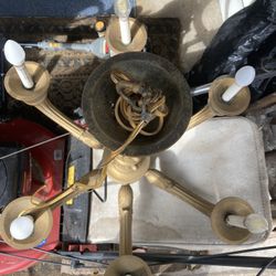 Brass chandelier great shape