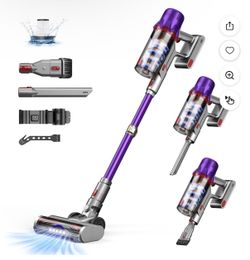 Cordless Stick Vacuum Cleaner 45KPA Strong Suction 50Mins Lightweight for Pet Hair Home Hard Floor